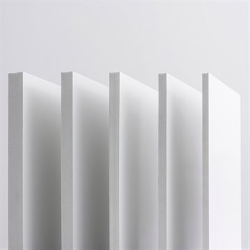 10 mm Vekaplan SF Trend plade (PVC freefoam) - Hvid 2030 x 3050 mm